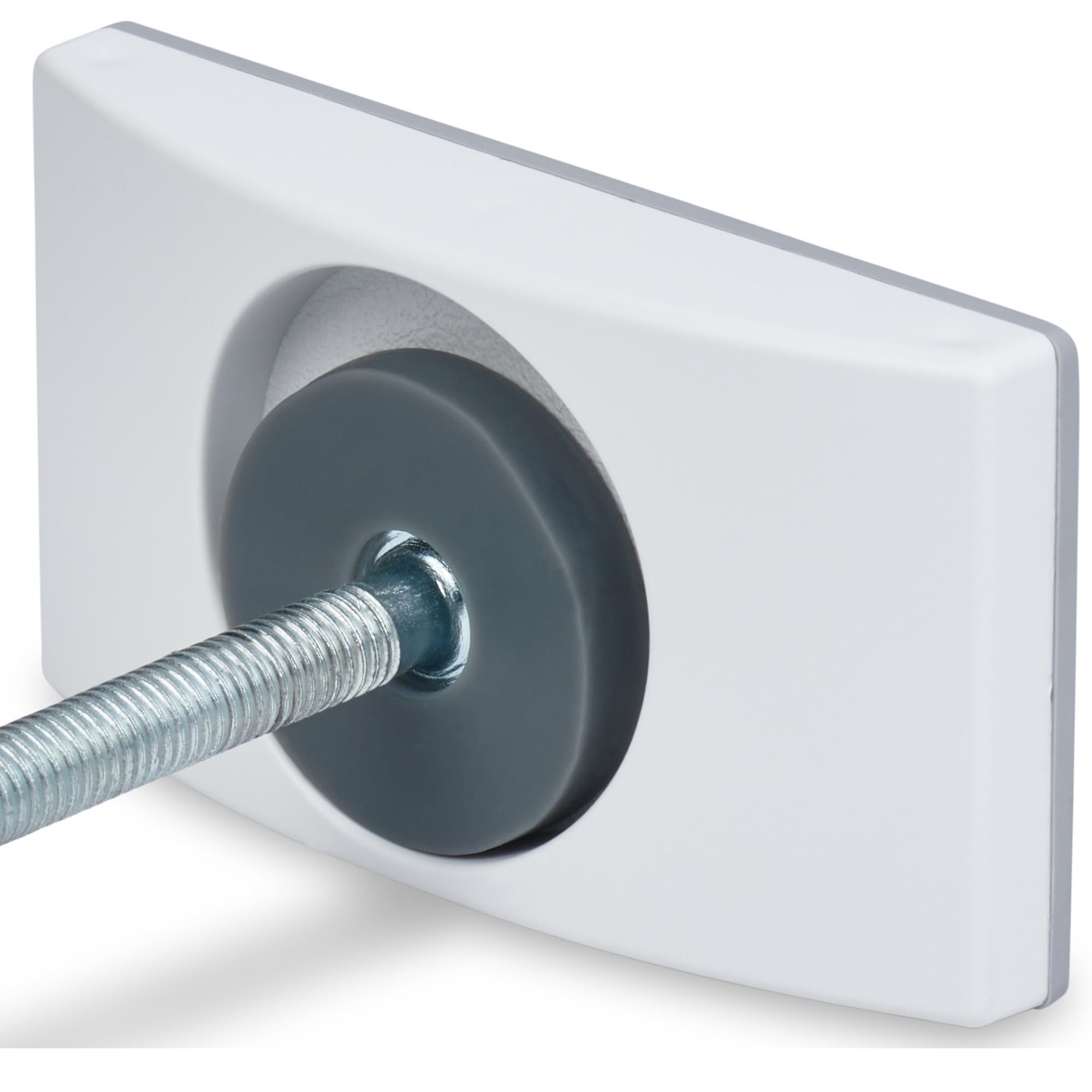 Wall Nanny bottom spindle protector reduces wall contact during gate use.