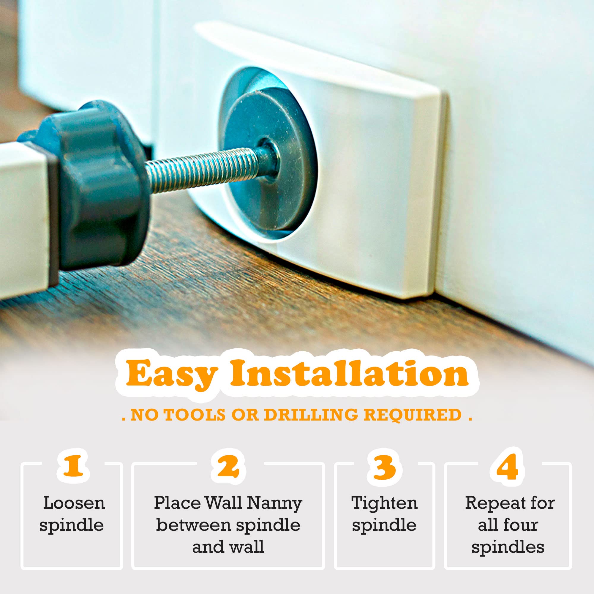 Wall Nanny easy-installation demonstrates tool-free setup for busy homes.