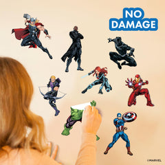 WALL PALZ Captain America decal enhances a patriotic hero-themed space