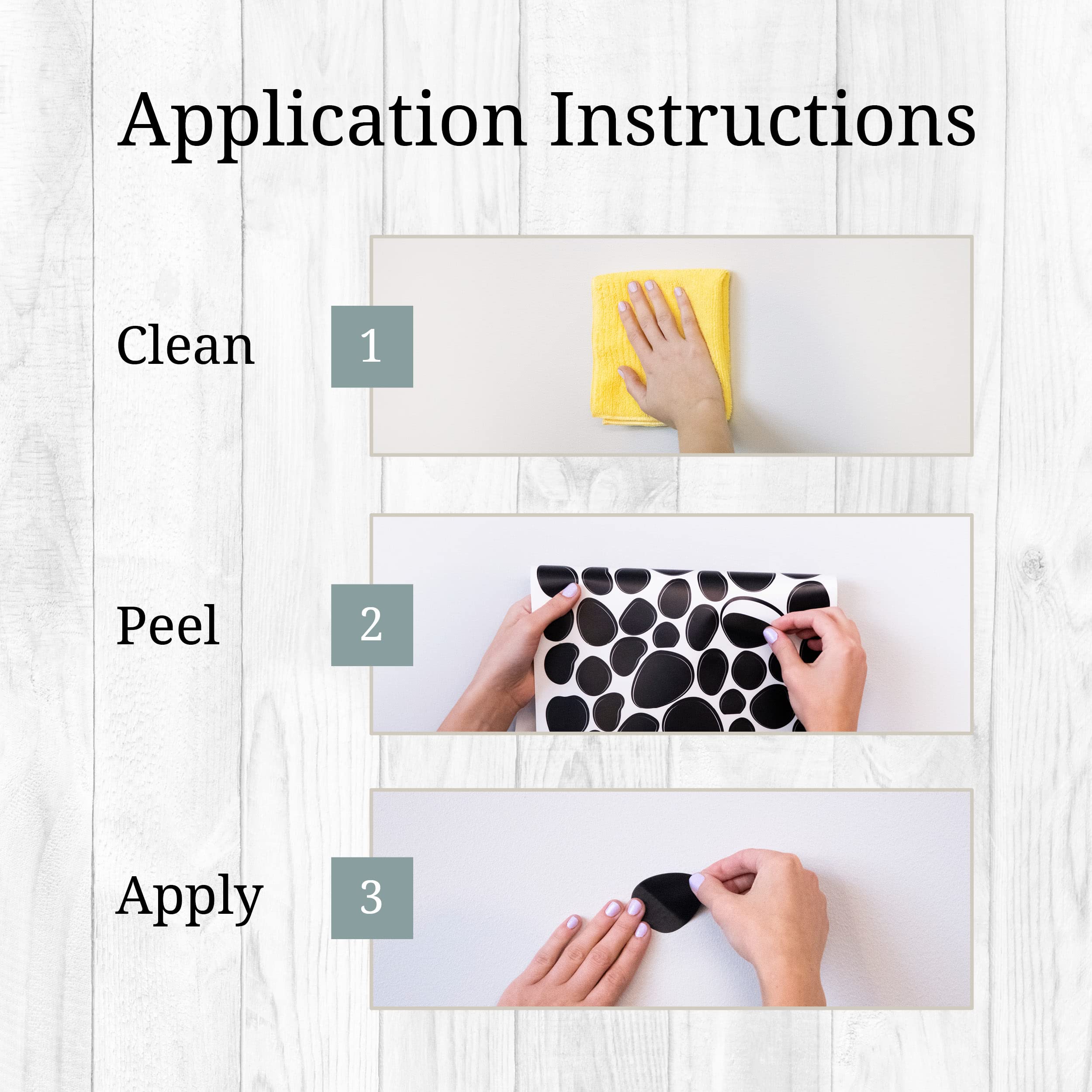 Wall Palz irregular black dots customize spaces with a contemporary minimalist look