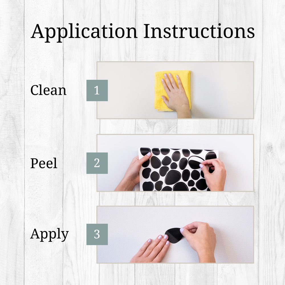 Wall Palz irregular black dots customize spaces with a contemporary minimalist look