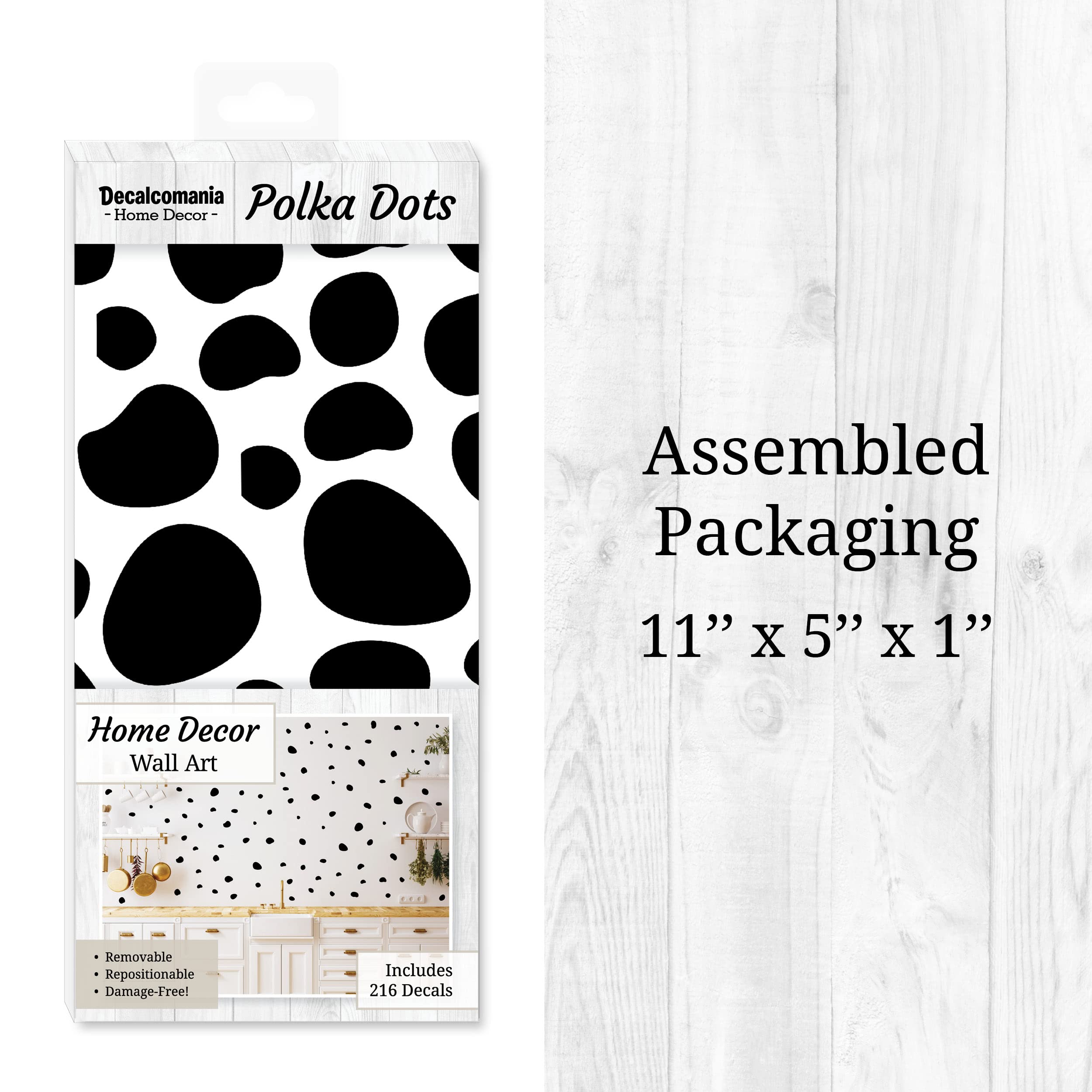 Wall Palz 216-dots kit transforms blank walls into artful focal points