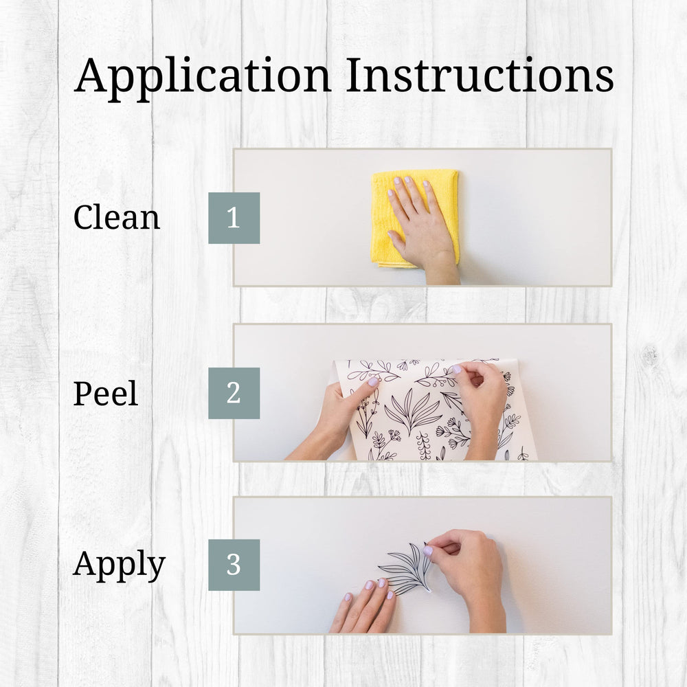 WALL PALZ easy-apply removable vinyl for clean mirror or furniture decor
