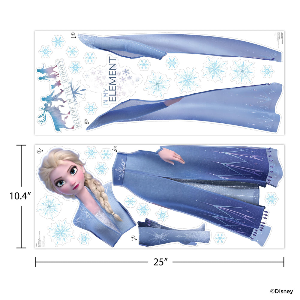 Official Disney licensed Wall Palz decor arrives gift-ready for Frozen fans.