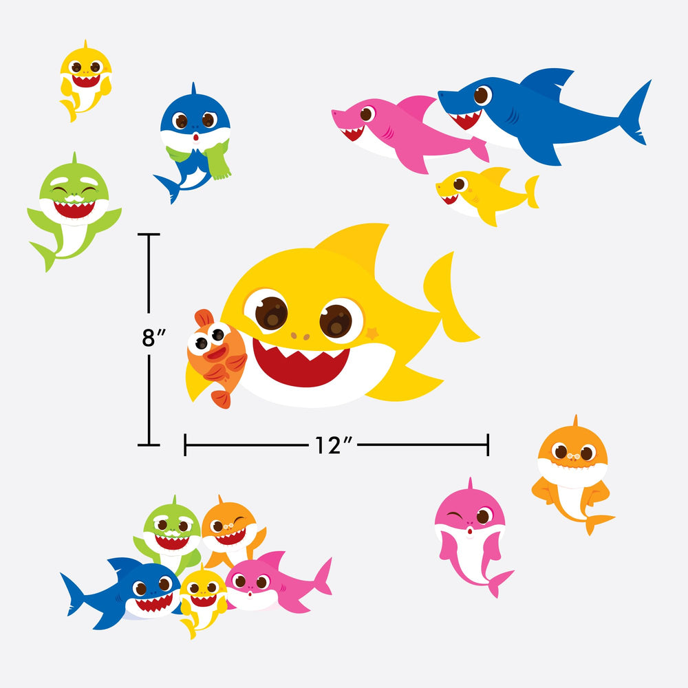 Wall Palz made in USA Baby Shark decals offer durable decor