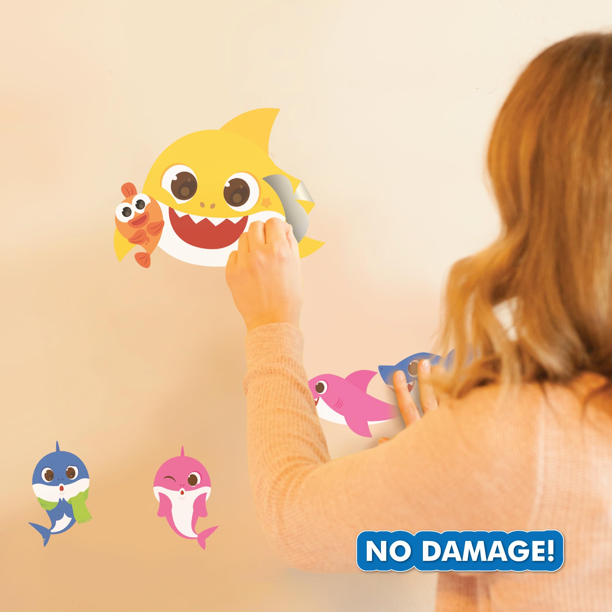 Wall Palz Nickelodeon licensed Baby Shark stickers for authentic visuals