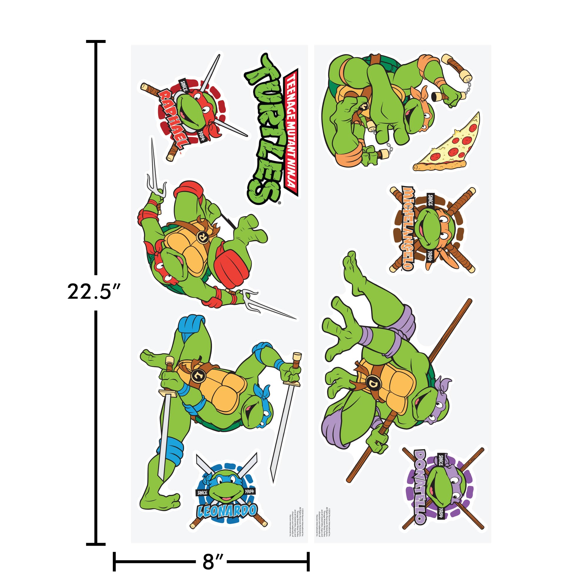 Wall Palz TMNT Leonardo icon decal for shelves and mirrors