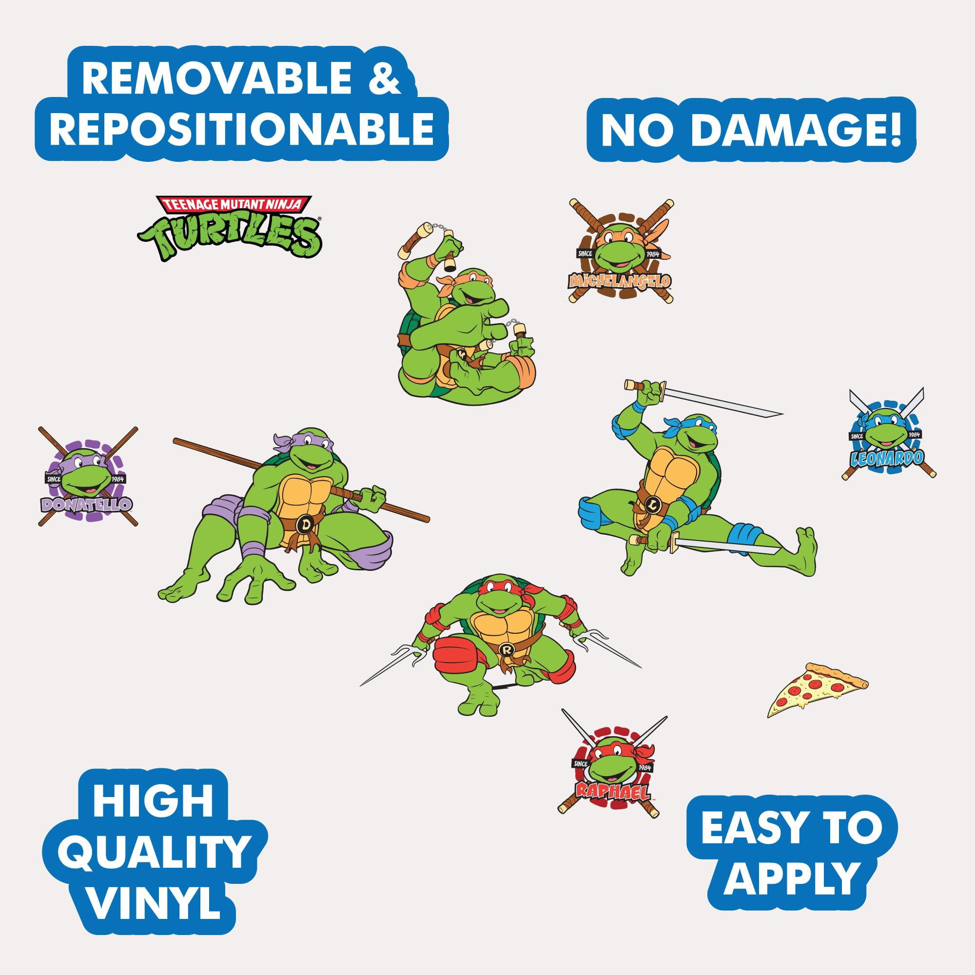 Wall Palz TMNT Michelangelo decal 5 inch adds playful color to walls