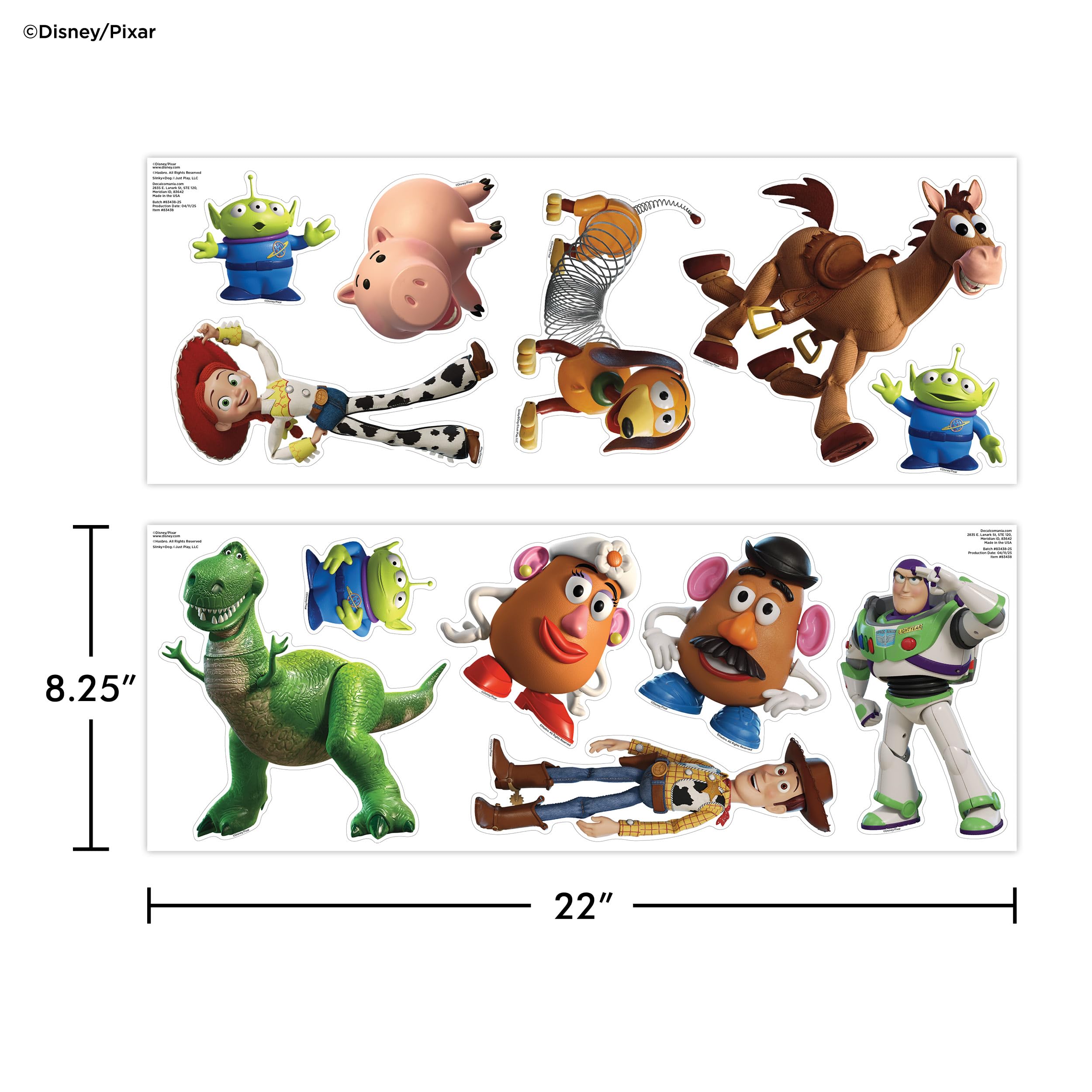 Wall Palz Toy Story Mrs Potato Head wall sticker with friendly charm for nurseries