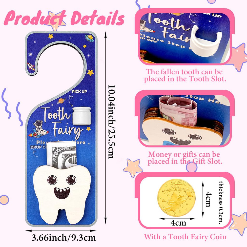 WallFID blue coin pocket highlights a treasure reward for the tooth ritual.