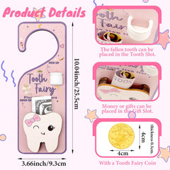 WALLFID tooth fairy coin included for a keepsake treat after a lost tooth.