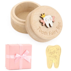 WallFID wooden tooth box closeup shows durable keepsake craftsmanship