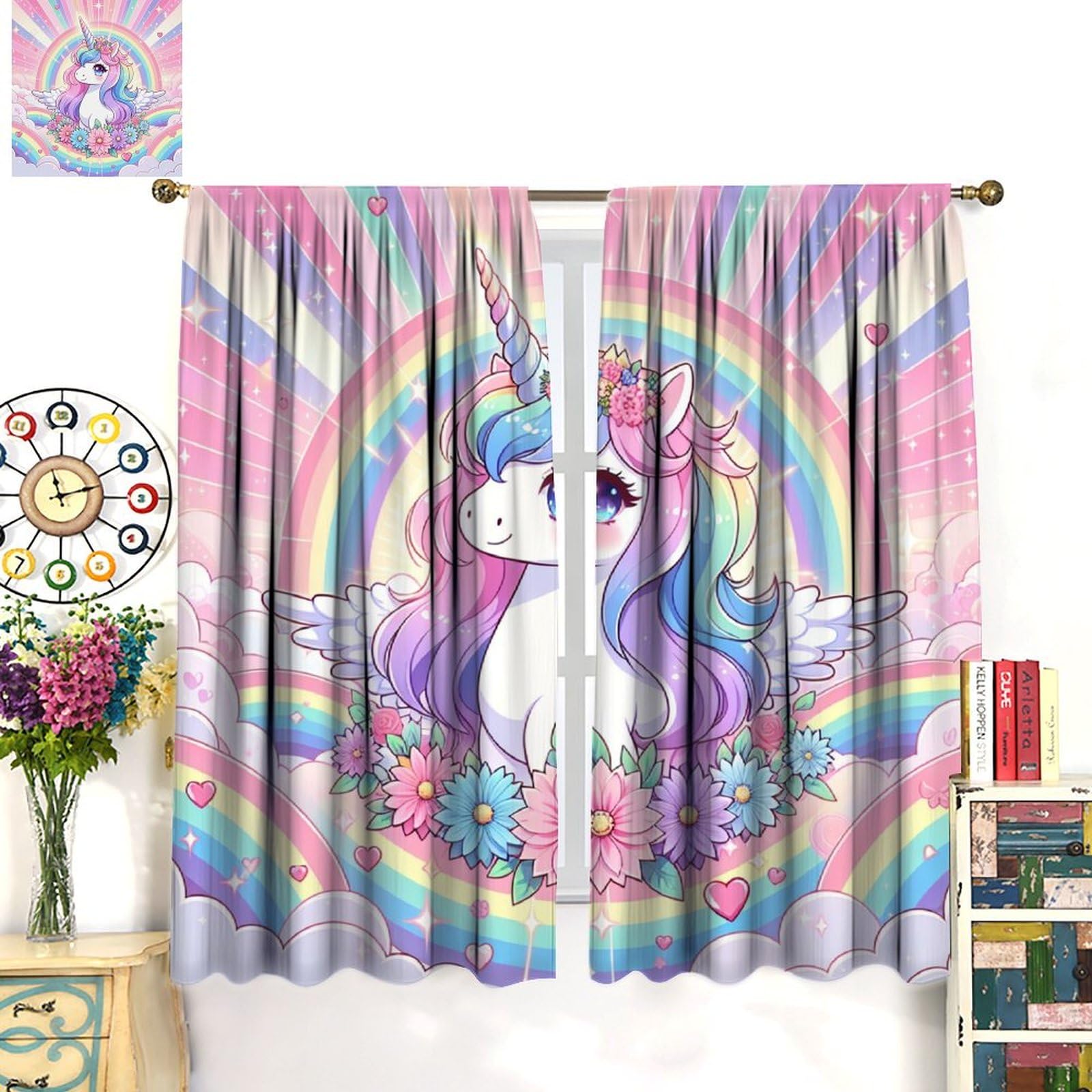 Wallira soft polyester curtains for kids' rooms with lasting color