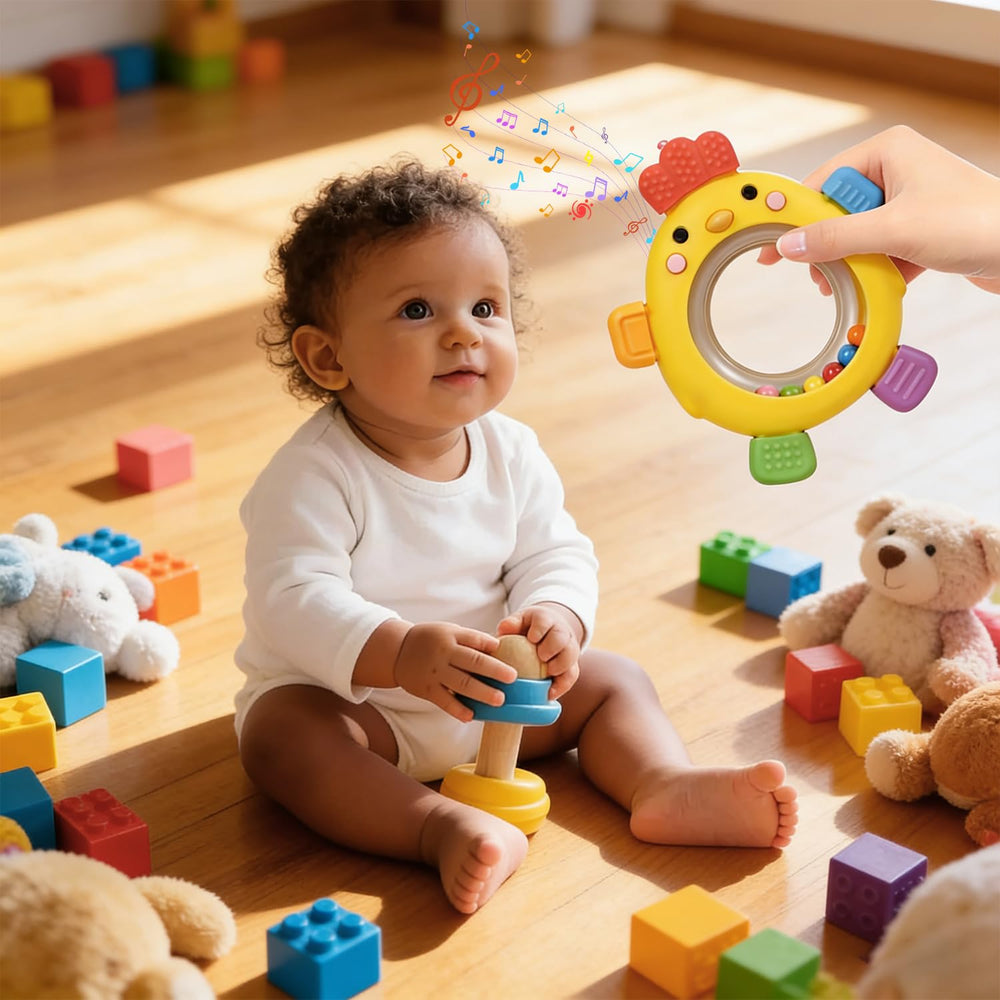 Close-up of BPA-free silicone material in Walulan teether rings