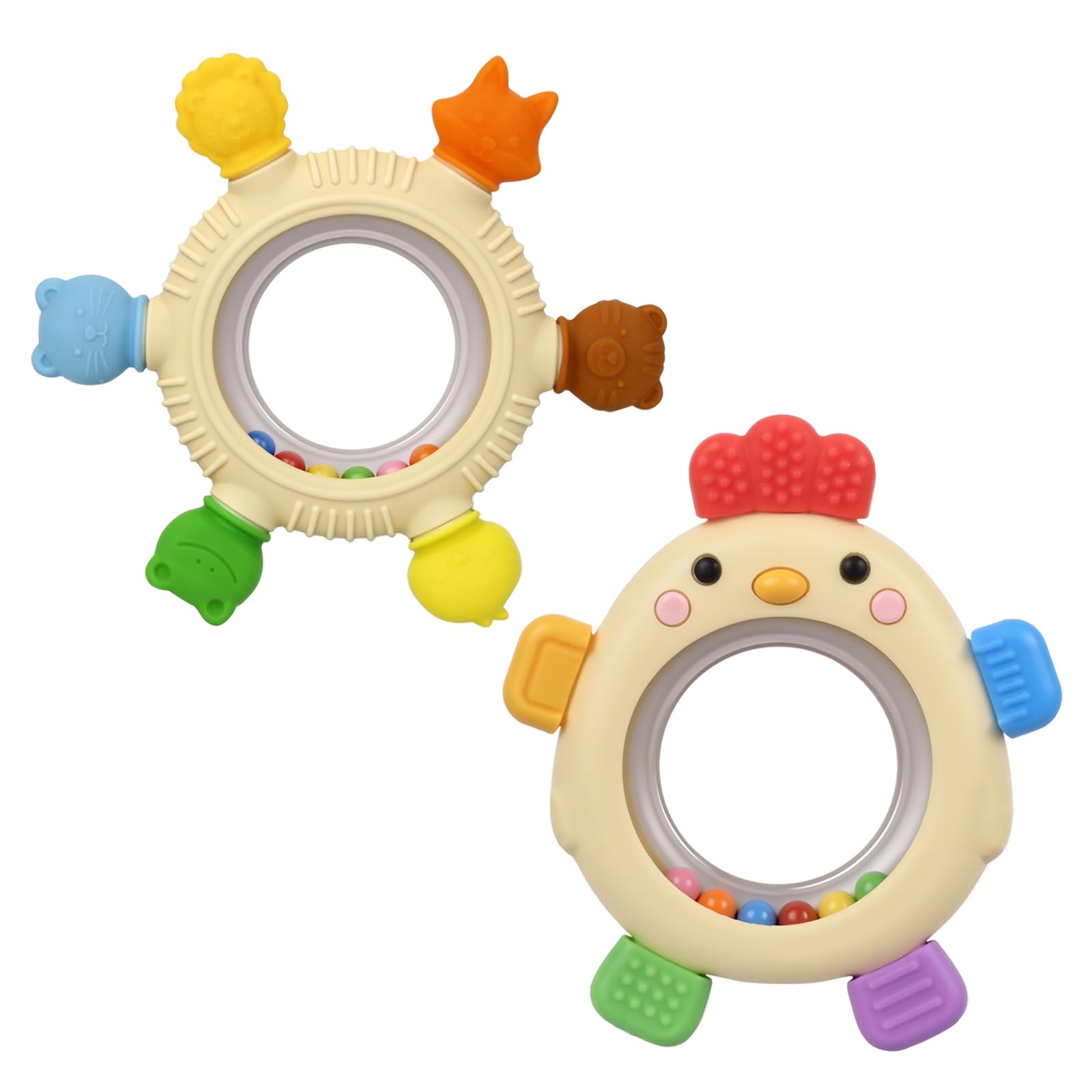 Walulan sensory teether close-up textures ideal for soothing sore gums and playful exploration.