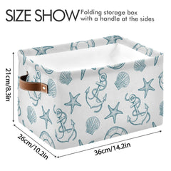 Wamika collapsible space-saving bin folds flat for storage.
