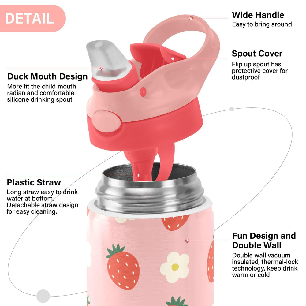 Wamika double-walled vacuum insulation keeps beverages cold for hours.