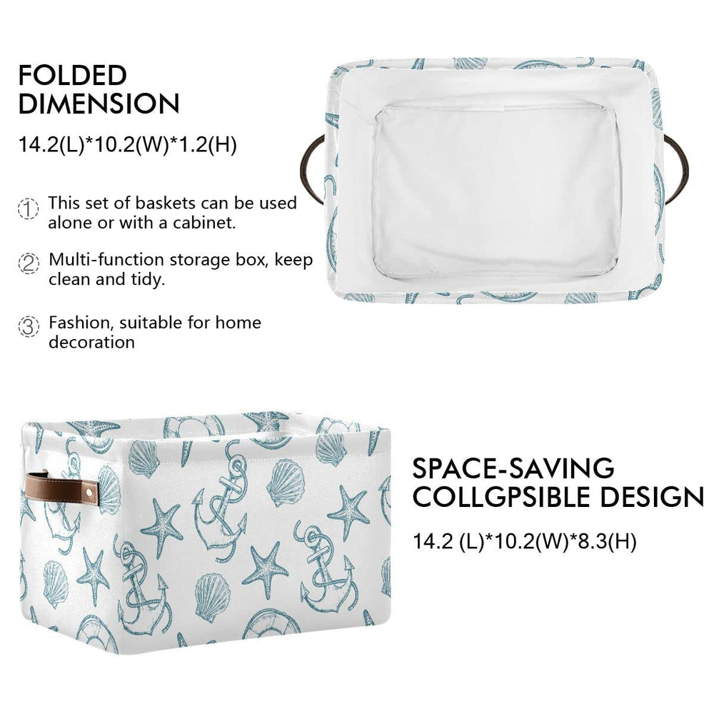 Wamika rope-handle storage bin for easy pull-out in closet.