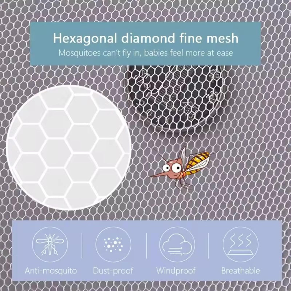 Wanateber stroller net with elastic edge for easy installation