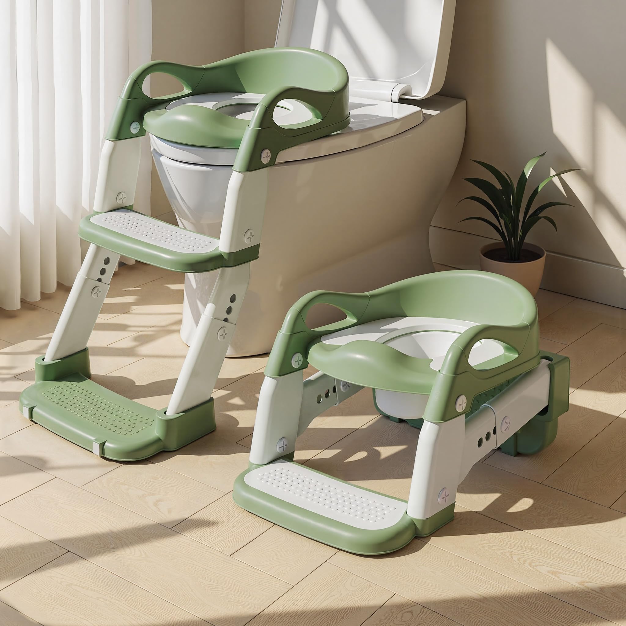Wanchouse 3-in-1 potty seat overview showing versatile training options for growing toddlers