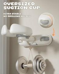 Wanchouse foldable bath stand compact storage against wall.