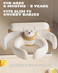 Wanchouse toddler bath seat with ergonomic handle for comfortable grip.