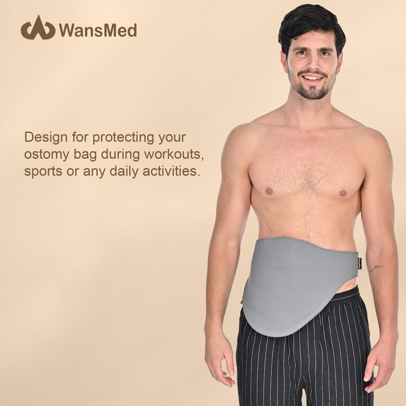 WansMed odor-masking belt helps reduce odors while preventing leaks during activity.