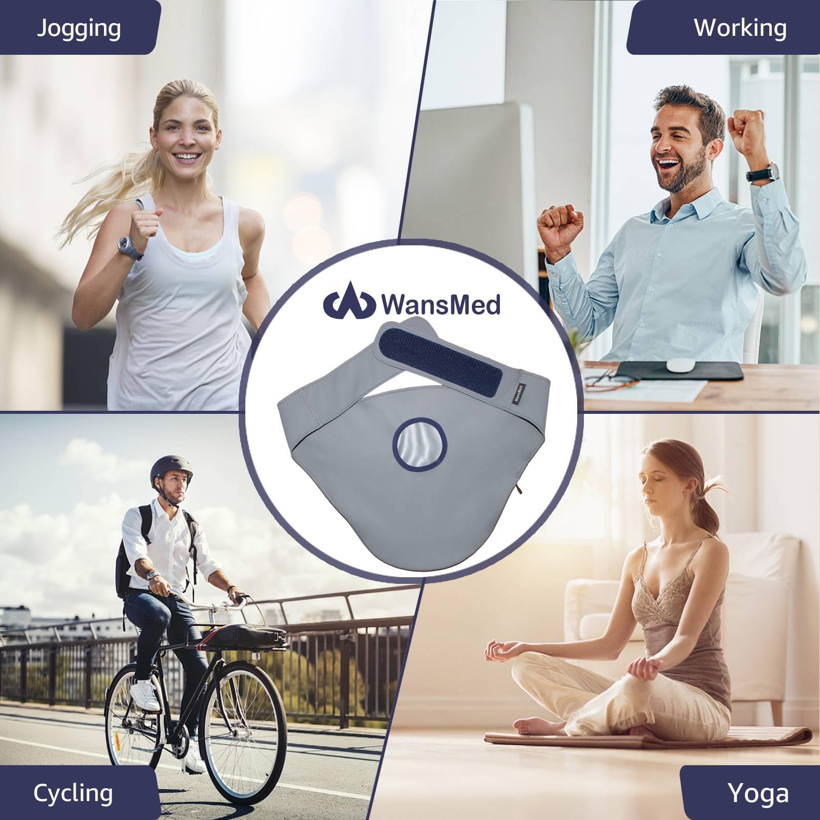 WansMed ostomy bag cover that is machine washable for easy care.