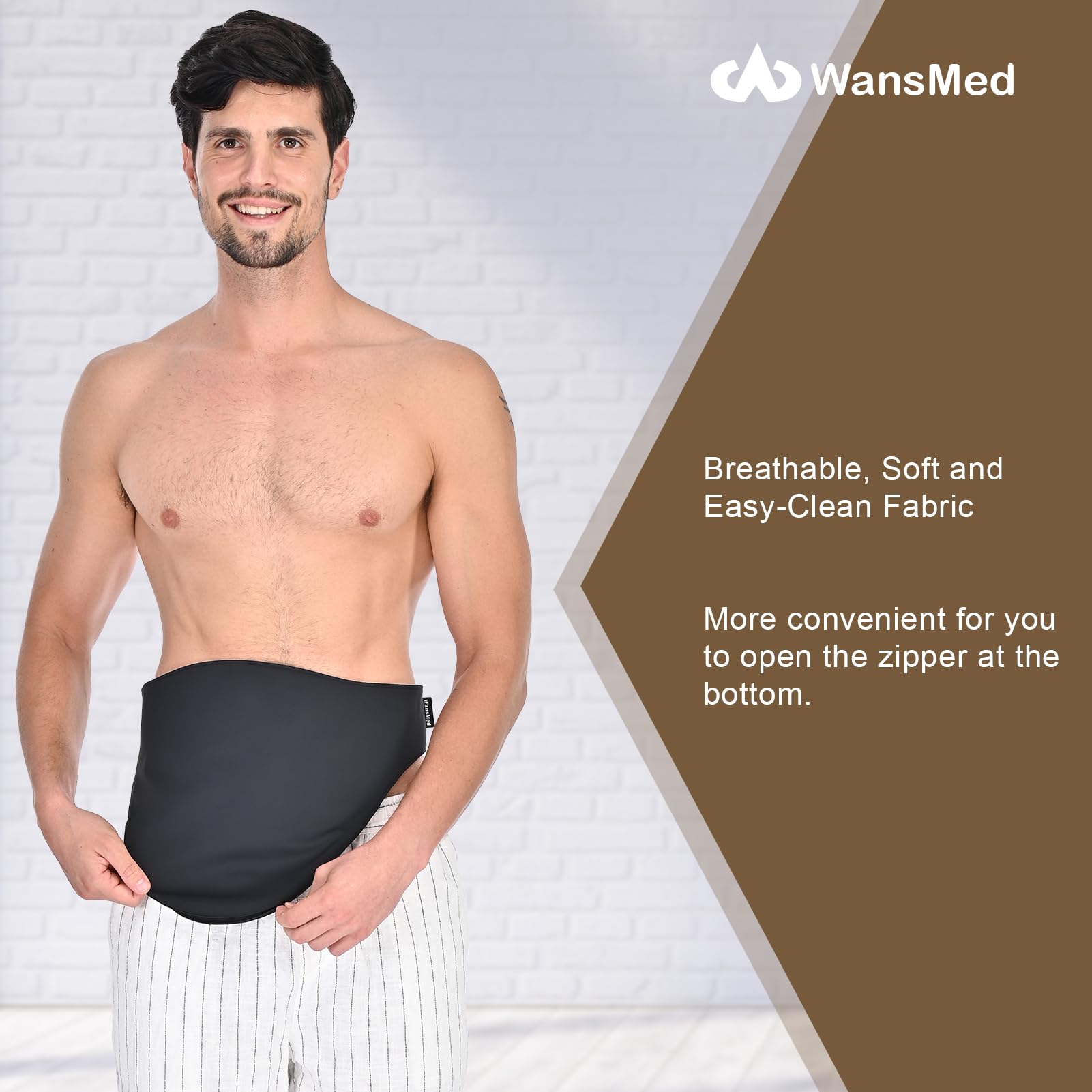 WansMed belt cover fits all ostomy bags for versatile use.