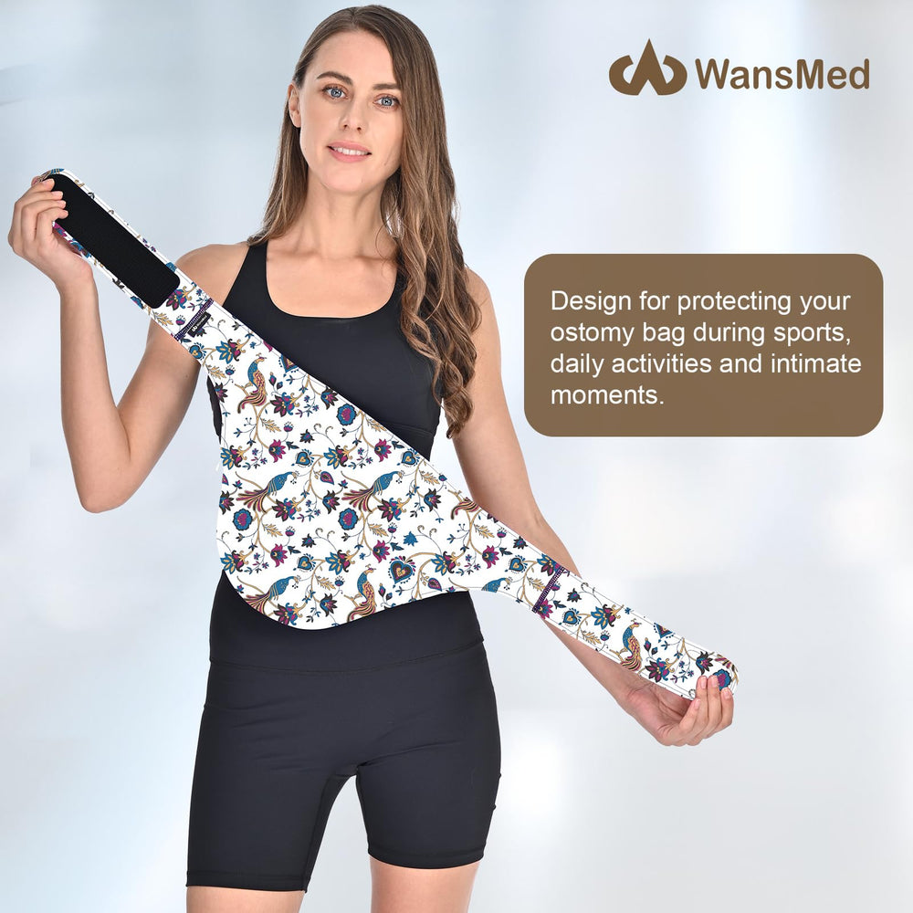 WansMed ostomy belt stays hidden under clothes for discreet use.