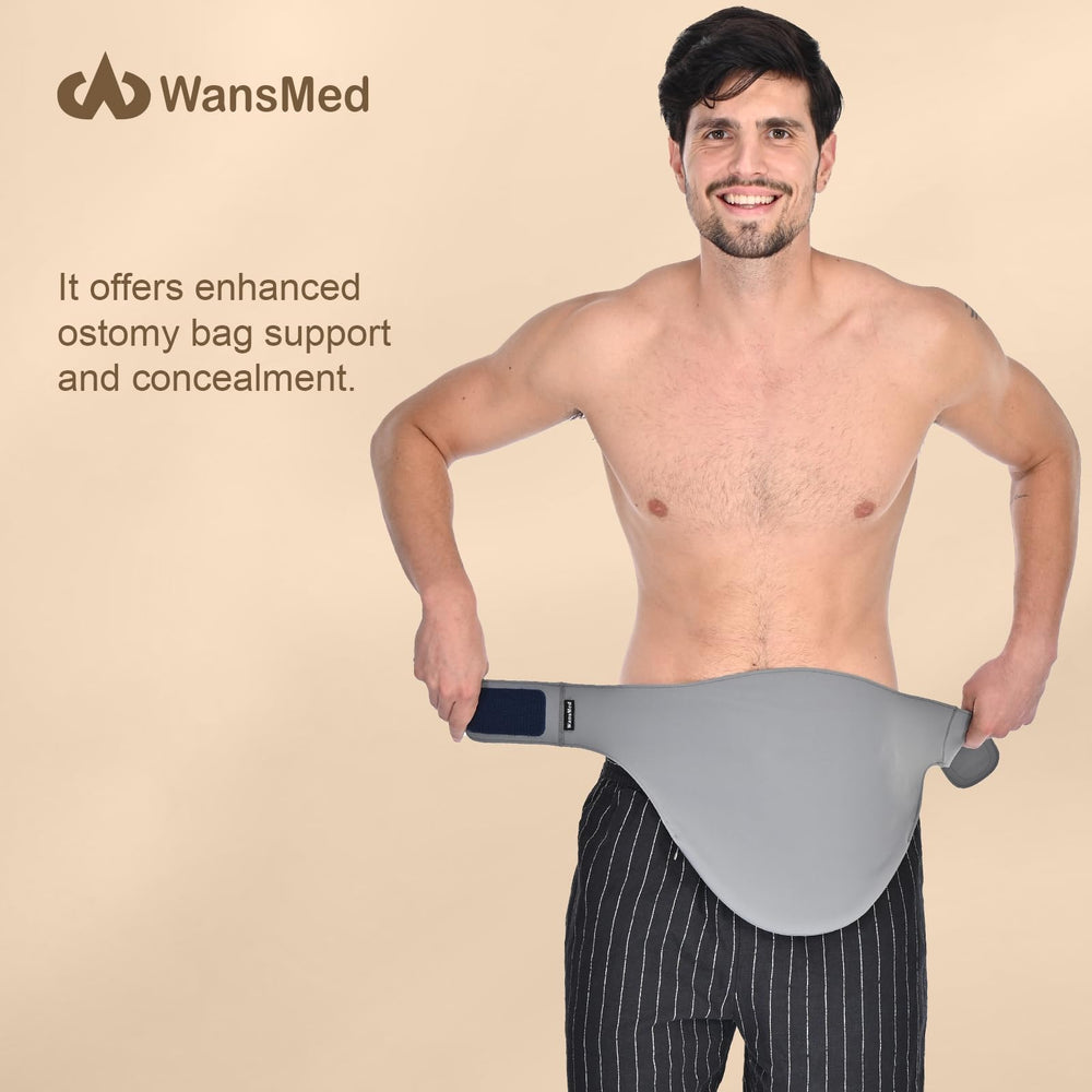 WansMed ostomy belt provides sports protection for the inner pouch