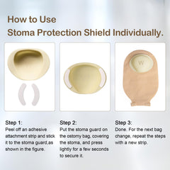 WansMed stoma guard worn under clothes during daily activities.