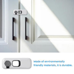 WAONIQ 5-Pack Safety Lock on cabinet door helps prevent accidents.