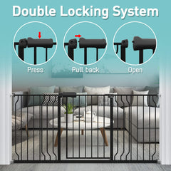 WAOWAO 180-degree opening gate supports convenient two-way access