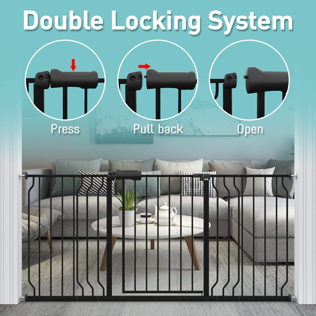 WAOWAO auto-close feature secures the gate after crossing.