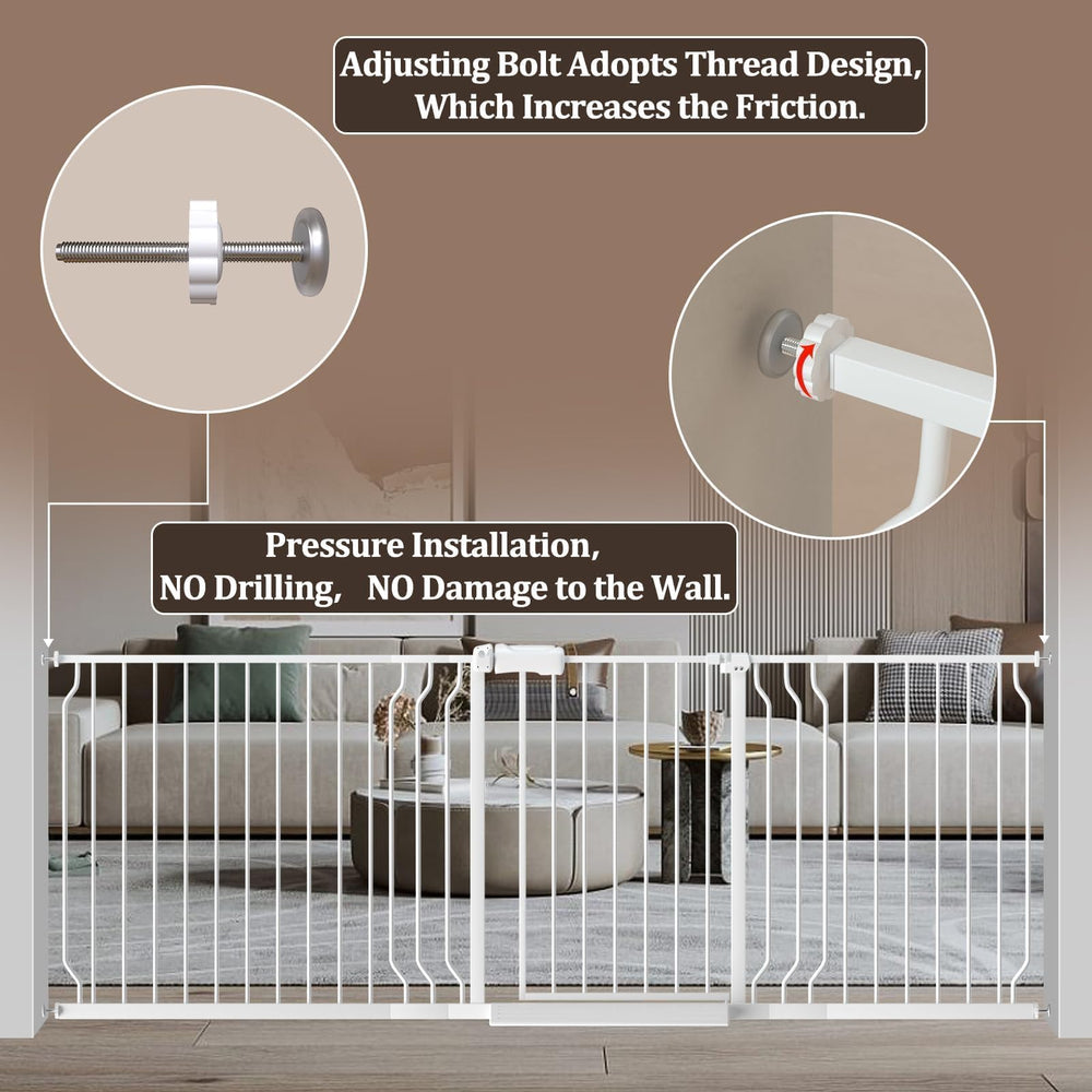 WAOWAO durable steel frame delivers sturdy protection for kids and pets.