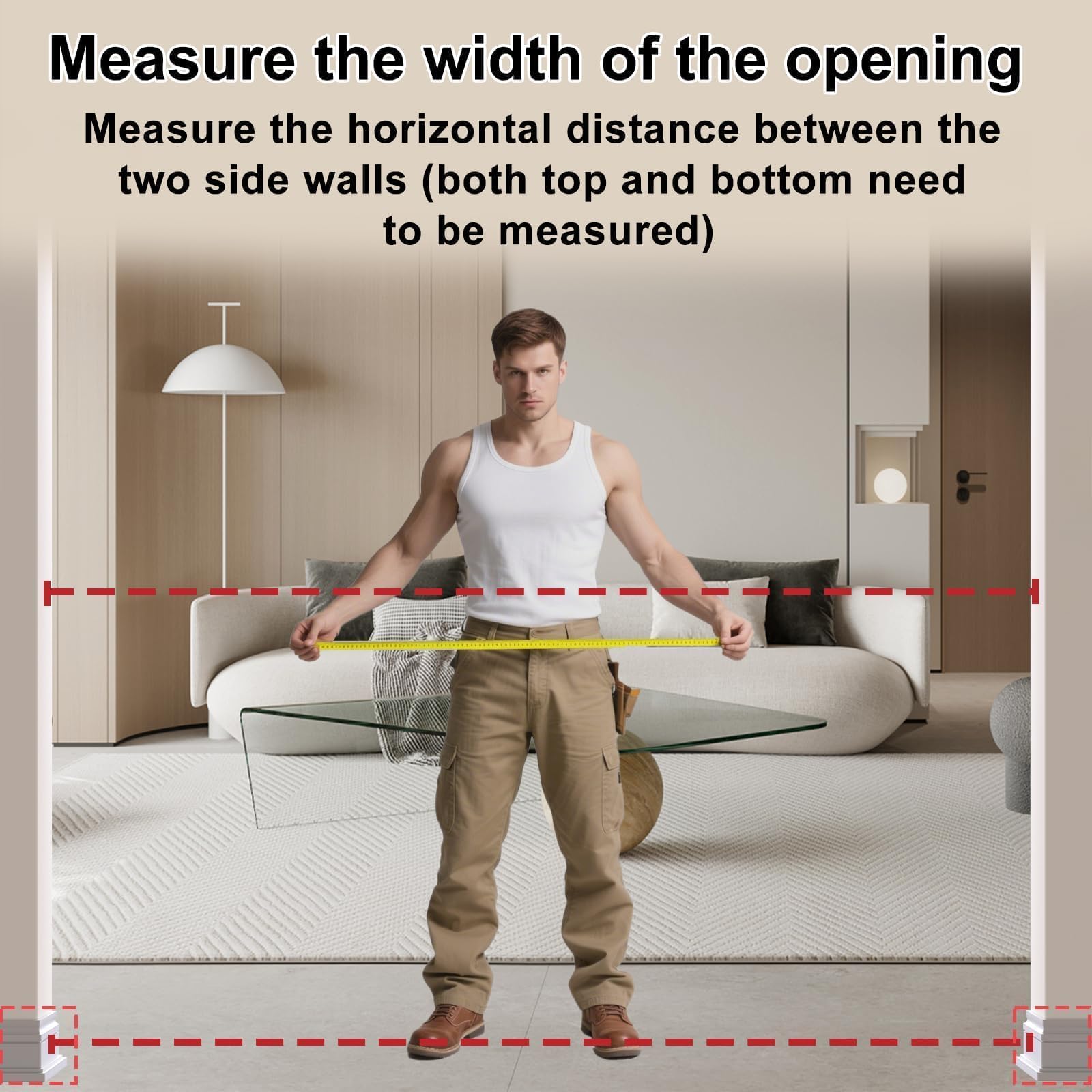 WAOWAO baby gate two-way opening enables easy passage through rooms