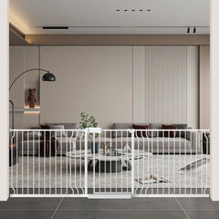 WAOWAO Baby Gate wide walk-through design keeps stairs and doorways safe.