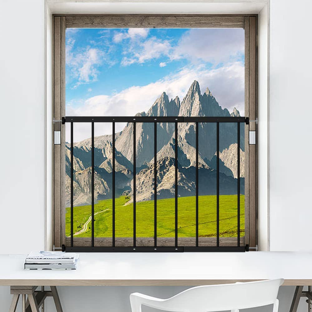WAOWAO Black Window Safety Guard installation demonstrates tool-free setup for secure child protection