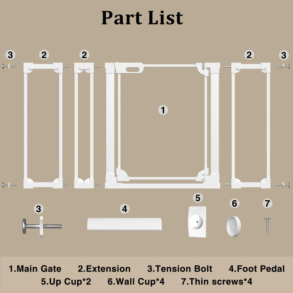 WAOWAO gate suitable for doorways and kitchens