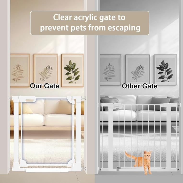 WAOWAO pet-friendly barrier keeps kids and pets safely separated.
