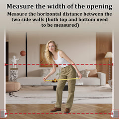 WAOWAO clear gate in doorway blends with home decor