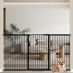 WAOWAO extra tall gate front view showing doorway practicality and open view