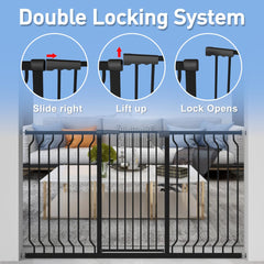 Durable WAOWAO gate built from thick steel for lasting security