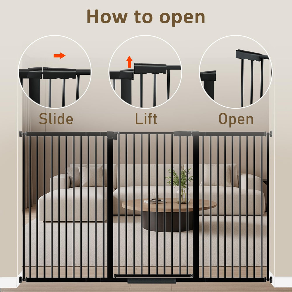 WAOWAO gate side panel detail highlighting durable steel frame