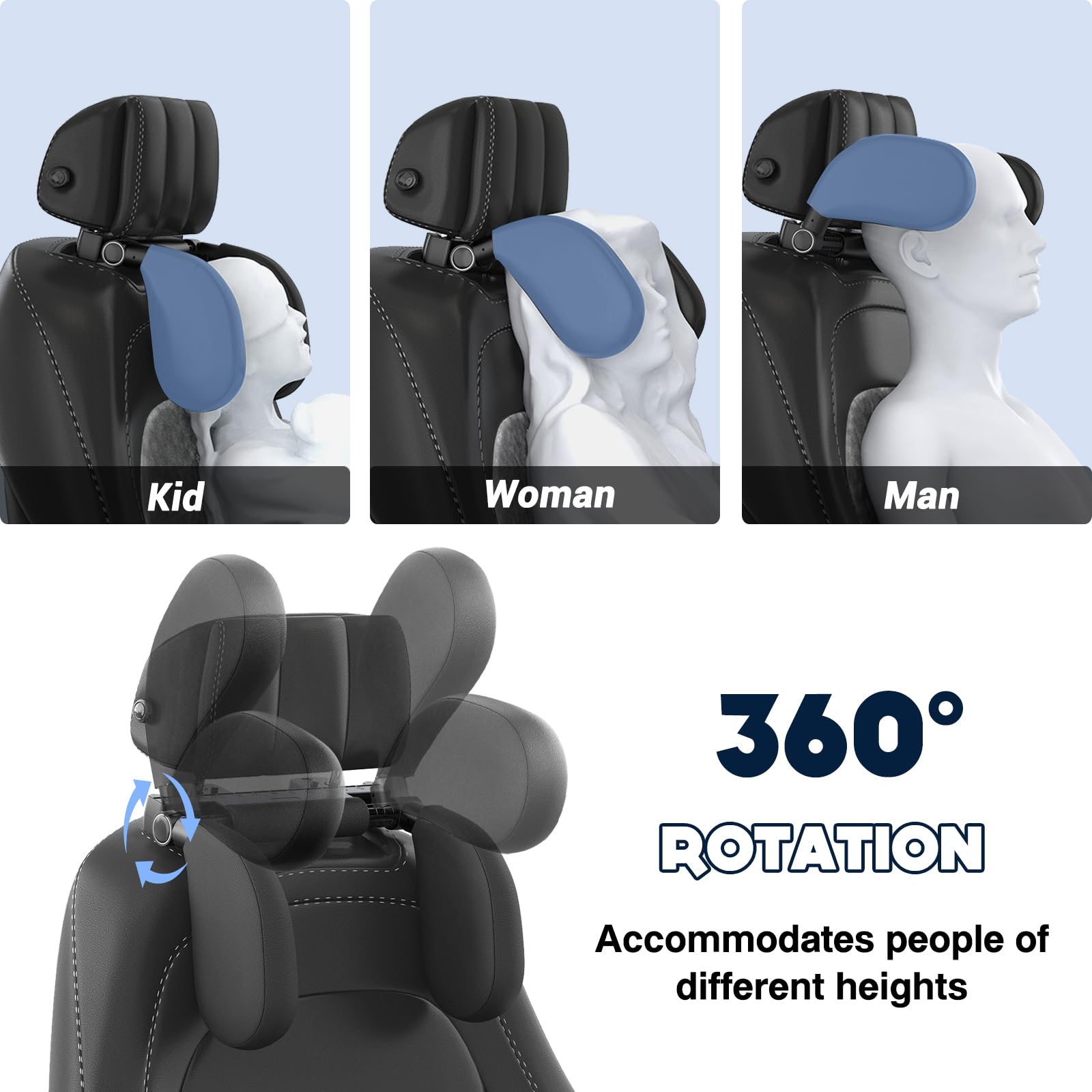 WAPEXNOS 180° rotatable design saves space when not in use.