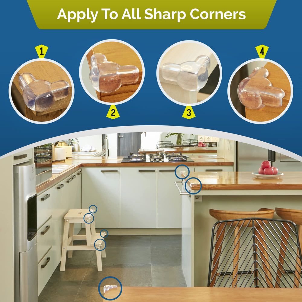 Wappa Baby 12-pack, ready-to-use corner protectors for quick updates