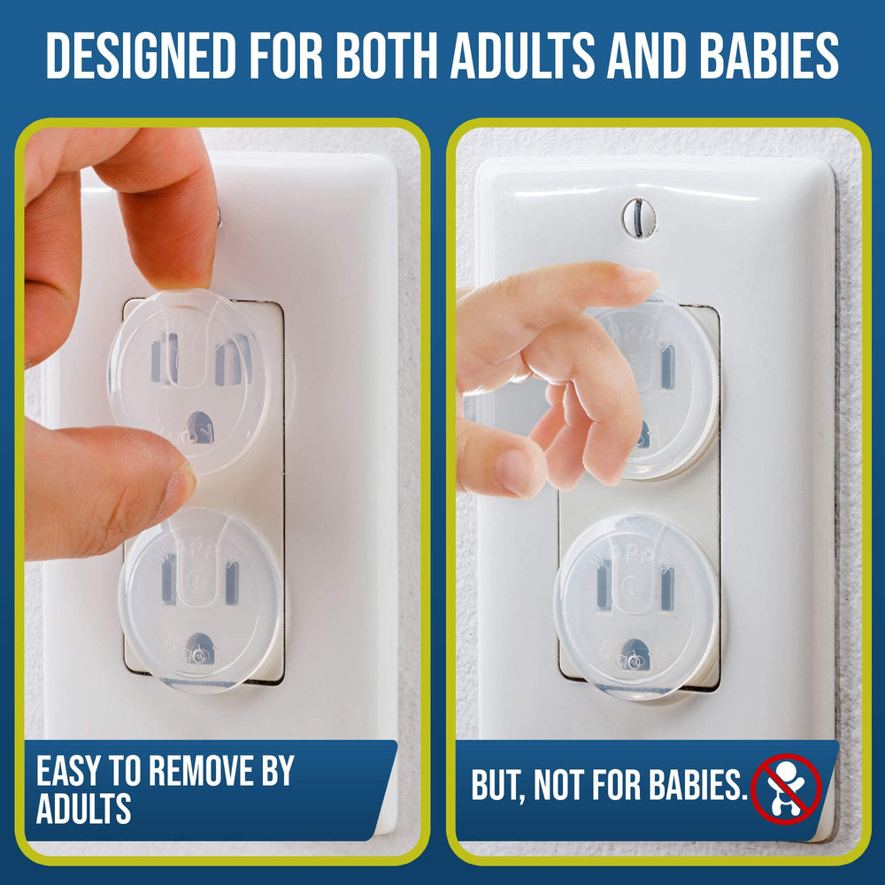 Wappa Baby installed outlets show secure fit and safety.