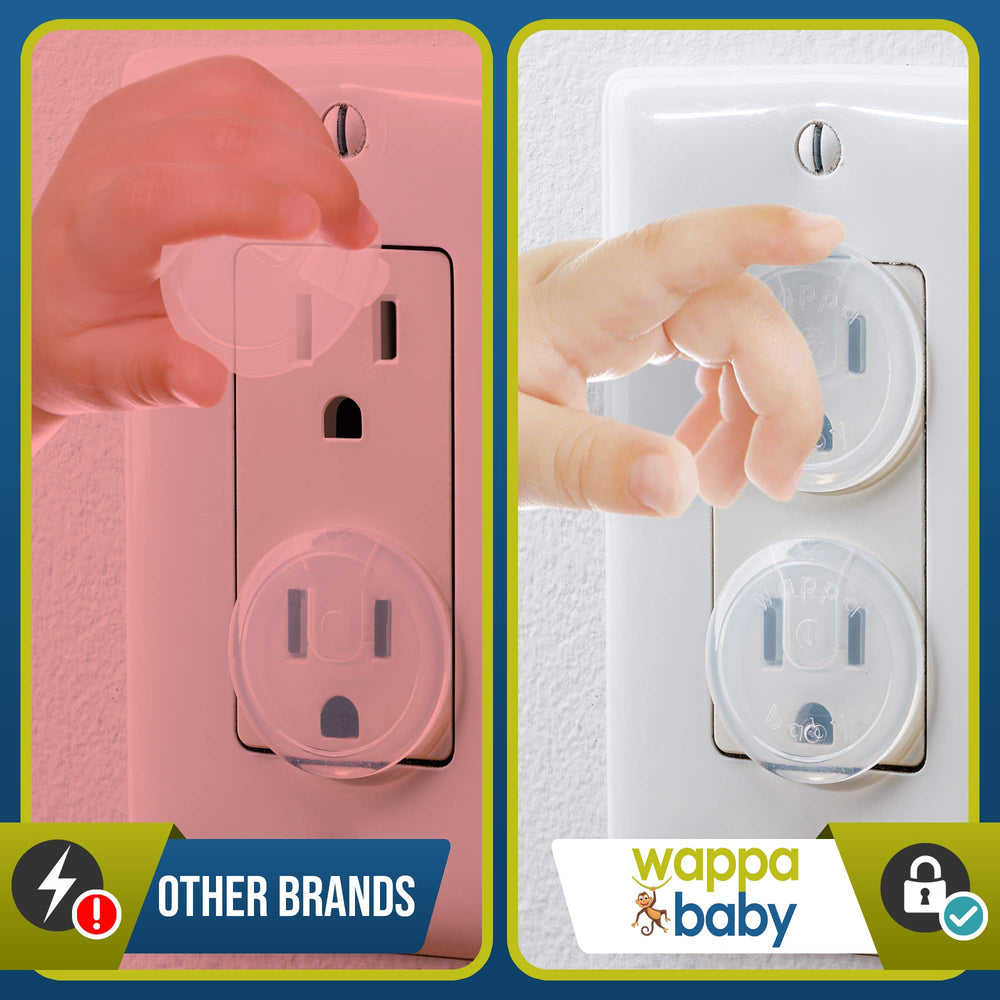 Wappa Baby clear outlets protecting curious little hands at home.