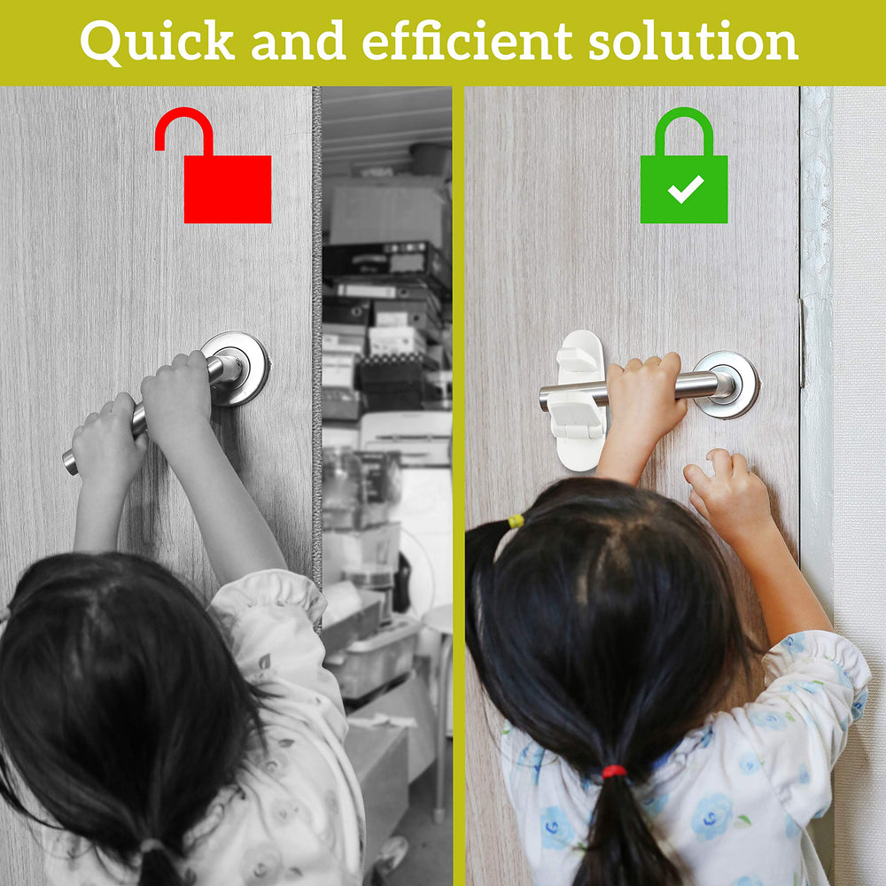 Wappa Baby lock demonstrates one-handed operation while an arm is full.